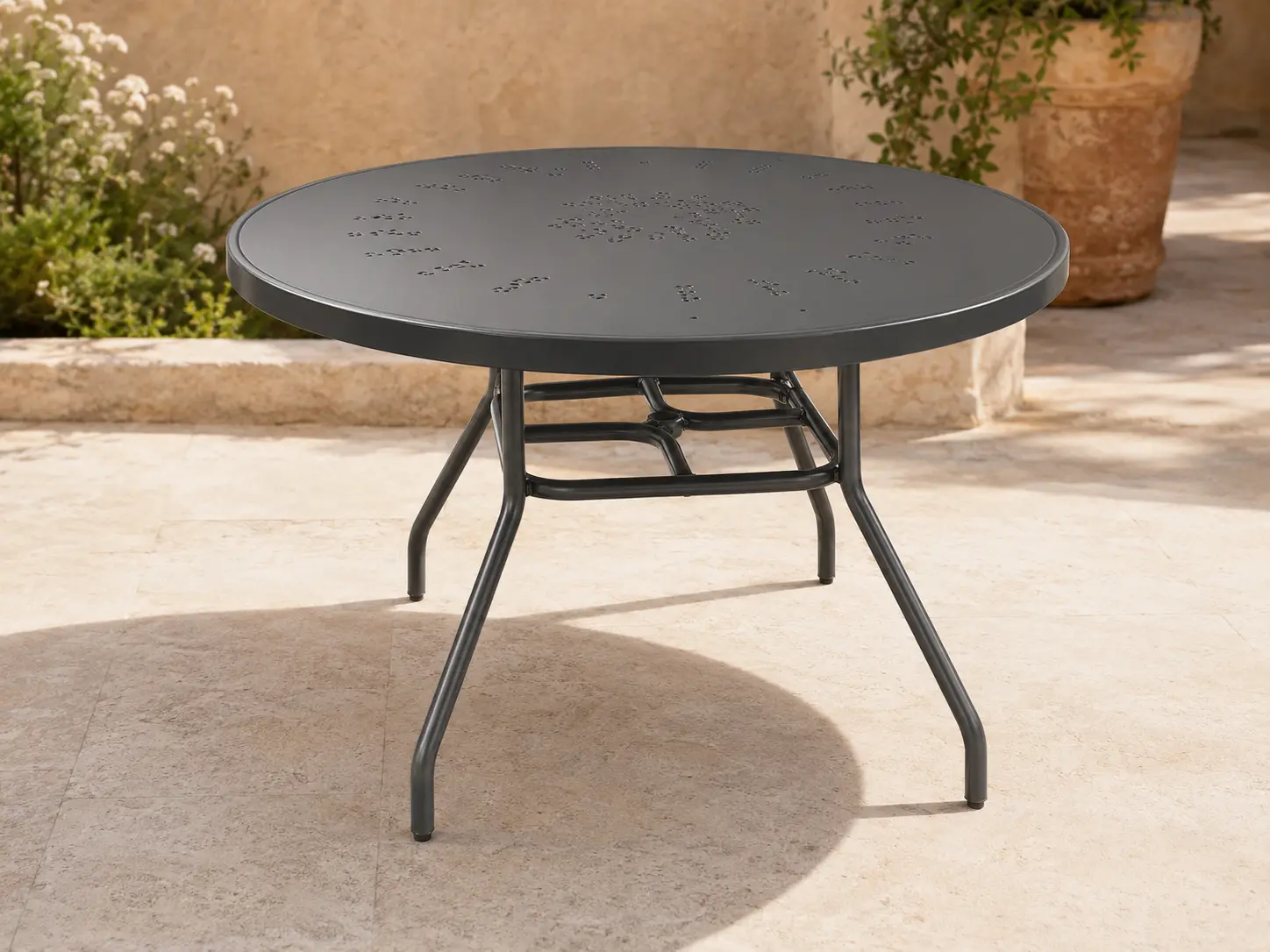 Tavola Pranzo 42 Classic Dining Table shown in a refined outdoor setting