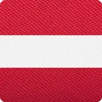 Red Stripe umbrella fabric swatch