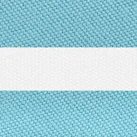 Turquoise & White Stripe umbrella fabric swatch